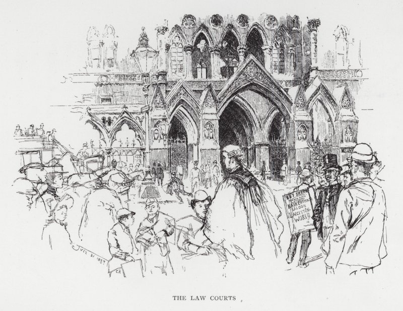 Die Gerichtsgebäude von Joseph (after) Pennell