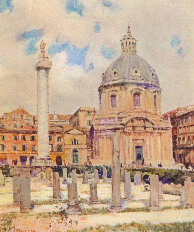 Rom: Das Trajansforum von Joseph Felix Bouchor