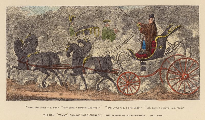 Der ehrenwerte "Tommy" Onslow (Lord Cranley), "Der Vater der Vierspänner," Mai 1804 von Joseph Grego