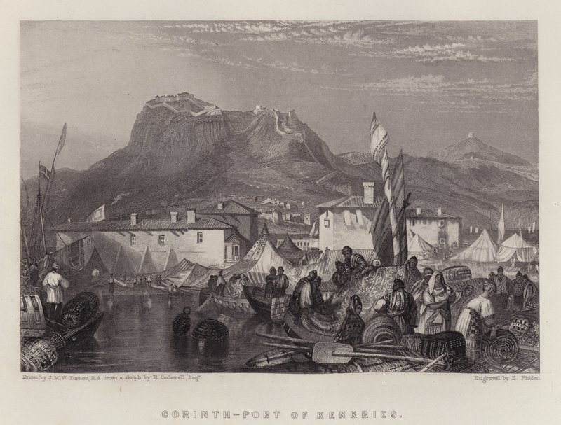 Korinth, Hafen von Kenkries von Joseph Mallord William (after) Turner