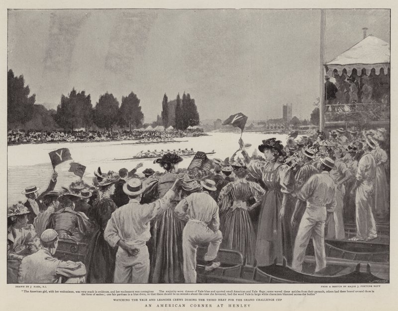Eine amerikanische Ecke in Henley von Joseph Nash