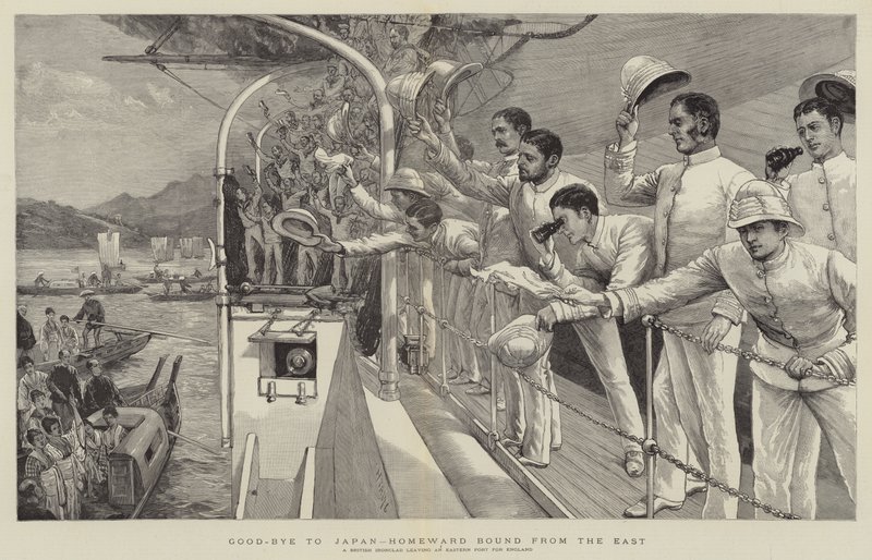 Abschied von Japan, Heimreise aus dem Osten von Joseph Nash