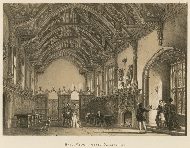 Halle, Milton Abbey, Dorsetshire von Joseph Nash
