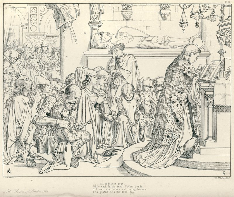 Illustration für Coleridges Rime of The Ancient Mariner von Joseph Noel (after) Paton