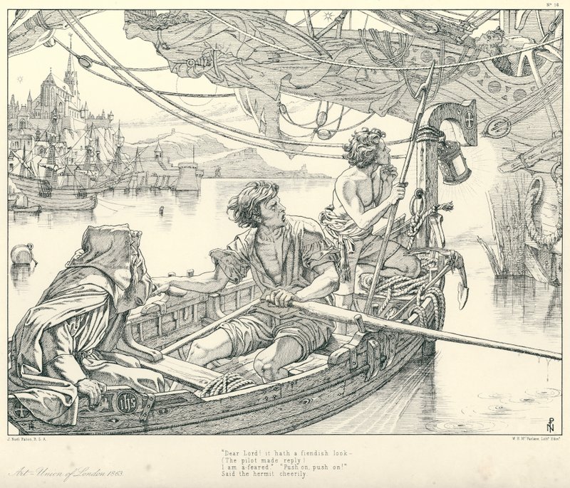 Illustration zu Coleridges Rime of The Ancient Mariner von Joseph Noel (after) Paton