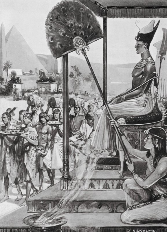 Tribut an Ramses II, XIX. Dynastie von Joseph Ratcliffe (after) Skelton