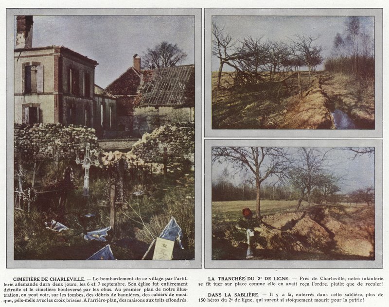 Friedhof von Charleville, Der Graben des 2. Linienregiments, in der Sandgrube von Jules Gervais Courtellemont