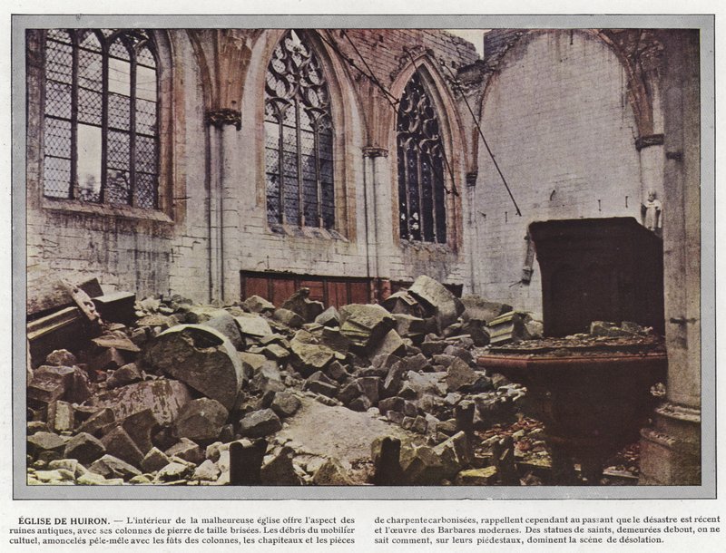 Kirche von Huiron von Jules Gervais-Courtellemont