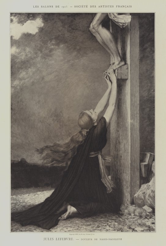 Schmerz der Maria Magdalena von Jules Joseph (after) Lefebvre