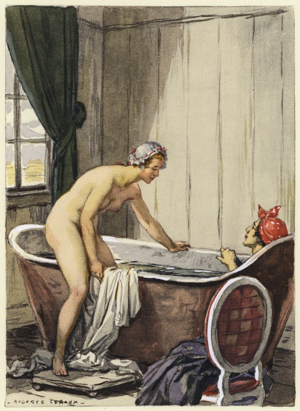 Illustration für die Memoiren von Casanova von Jules Marie Auguste Leroux