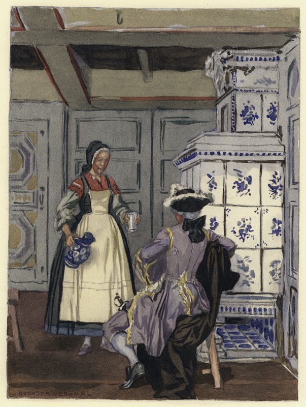 Illustration für die Memoiren von Casanova von Jules Marie Auguste Leroux