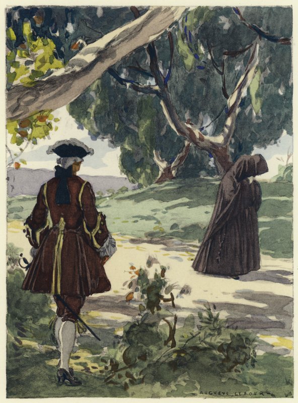 Illustration für die Memoiren von Casanova von Jules Marie Auguste Leroux