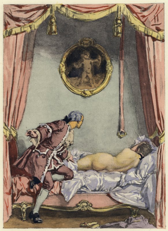 Illustration für die Memoiren von Casanova von Jules Marie Auguste Leroux