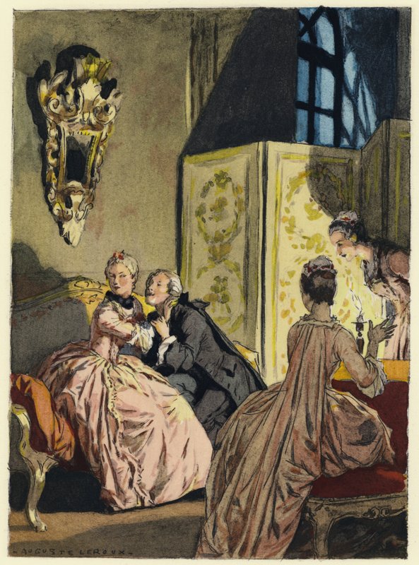 Illustration für die Memoiren von Casanova von Jules Marie Auguste Leroux