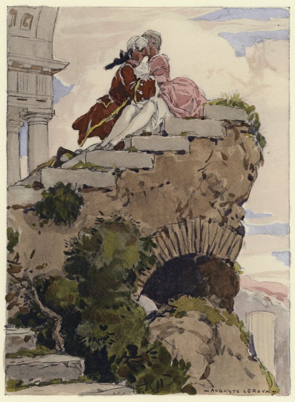 Illustration für die Memoiren von Casanova von Jules Marie Auguste Leroux