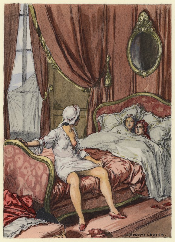 Illustration für die Memoiren von Casanova von Jules Marie Auguste Leroux