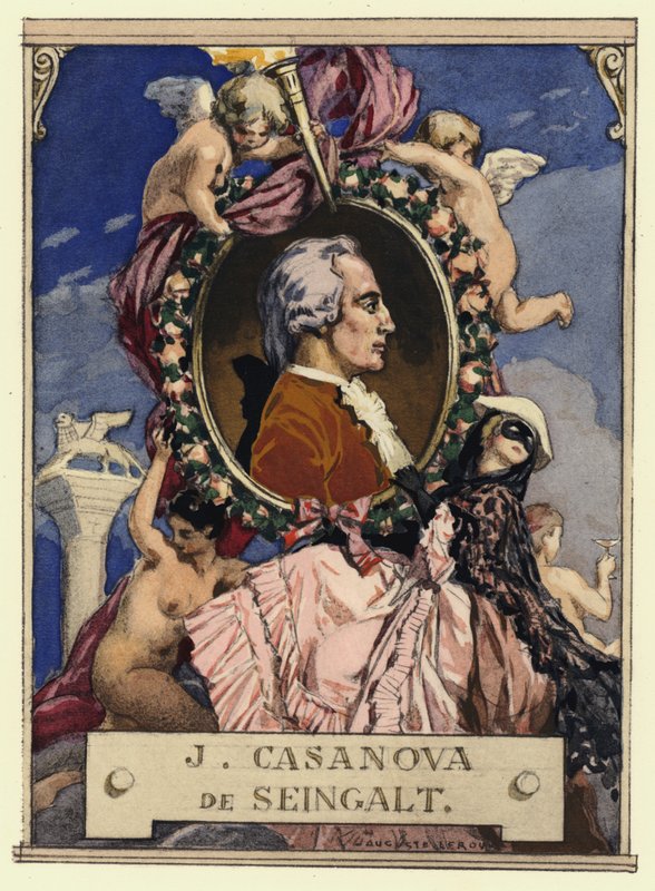 Porträt von Casanova von Jules Marie Auguste Leroux