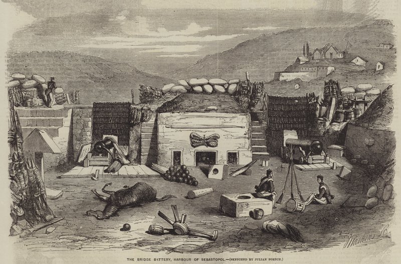 Die Brückenbatterie, Hafen von Sebastopol von Julian Portch