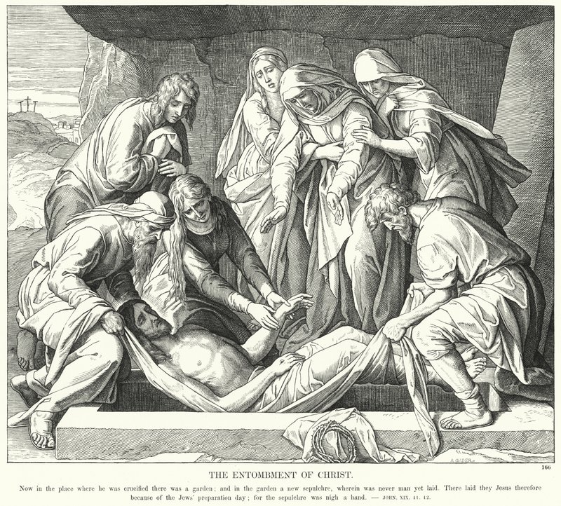 Die Grablegung Christi von Julius (after) Schnorr von Carolsfeld