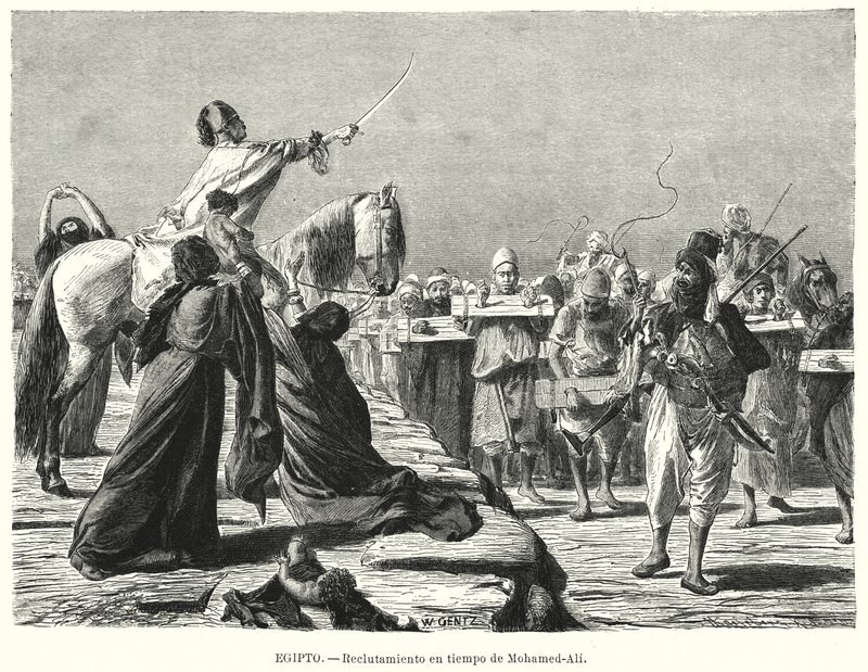 Rekrutierung von Soldaten in die osmanische Armee zur Zeit von Muhammad Ali, Khedive von Ägypten von Karl Wilhelm Gentz