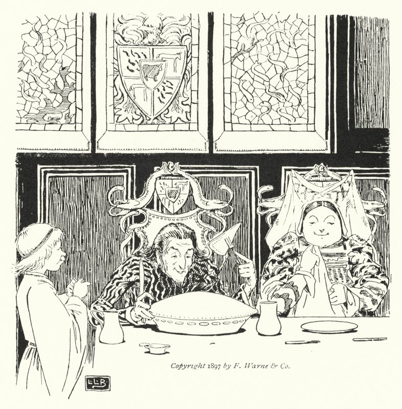 Jack Sprat konnte kein Fett essen, seine Frau konnte kein Mageres essen von Leonard Leslie Brooke