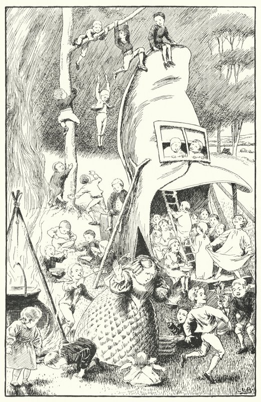 Es war eine alte Frau, die in einem Schuh lebte von Leonard Leslie Brooke