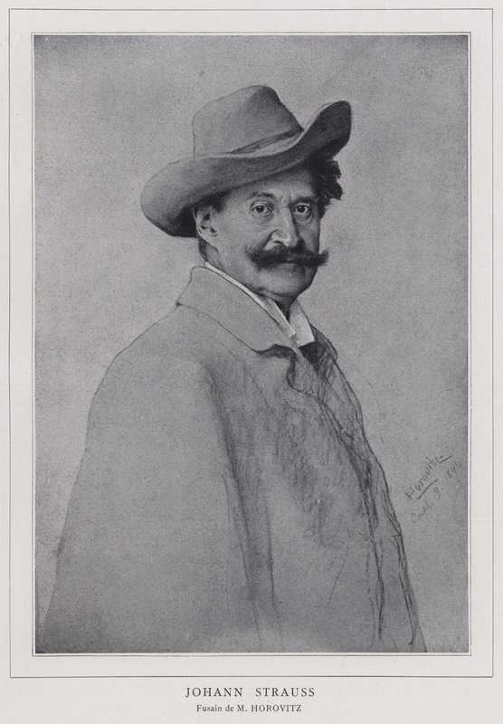 Johann Strauss der Jüngere, österreichischer Komponist von Leopold Horovitz
