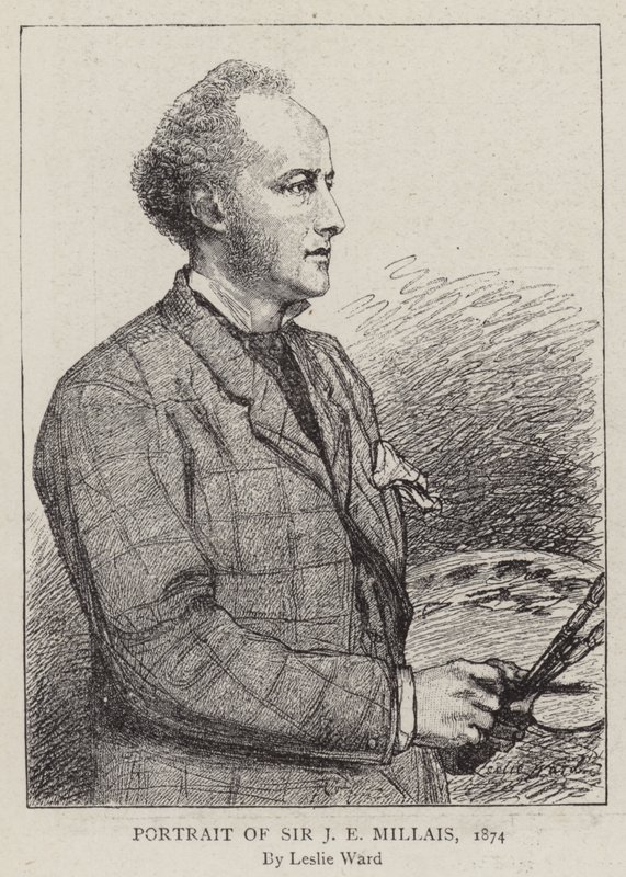Porträt von Sir J E Millais, 1874 von Leslie Matthew Ward