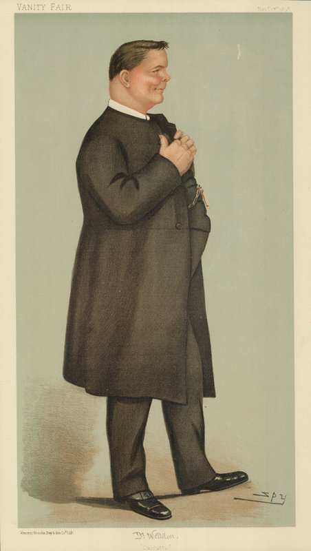 James Edward Cowell Weldon, der designierte Bischof von Kalkutta, Kalkutta, 17. November 1898, Vanity Fair Karikatur von Leslie Matthew Ward