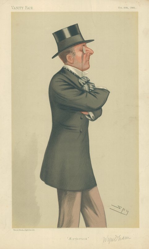 Der ehrenwerte Percy Scawen Wyndham, Ästhetik, 30. Oktober 1880, Vanity Fair Karikatur von Leslie Matthew Ward