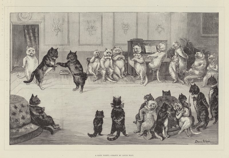 Eine Katzenparty von Louis Wain