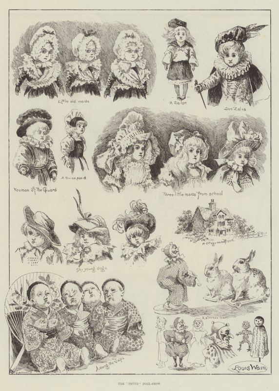 Die Wahrheit Puppenschau von Louis Wain