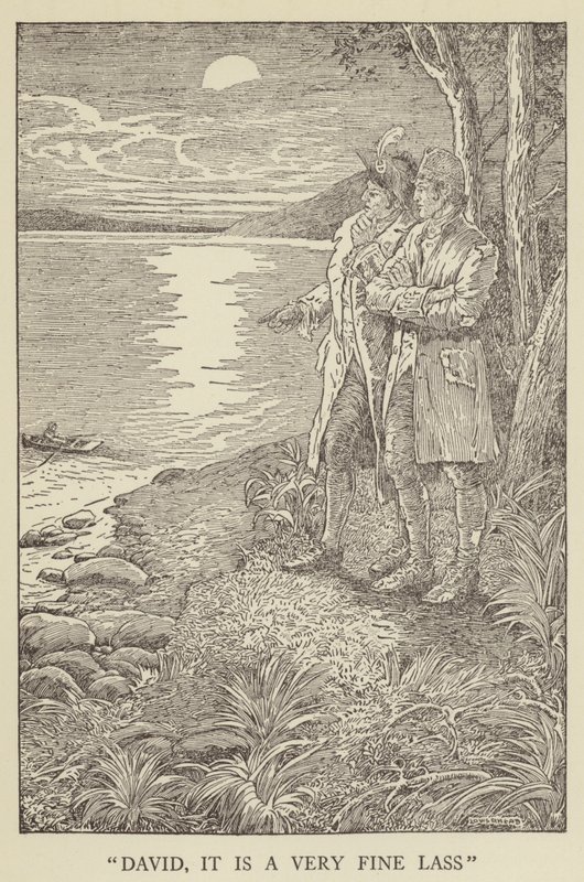 Illustration für Entführt von Robert Louis Stevenson von Louis John Rhead