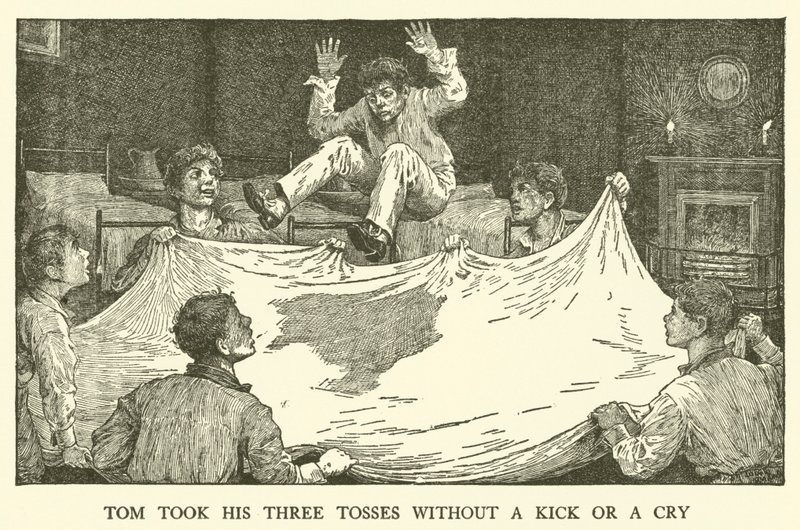 Illustration für Tom Browns Schulzeit von Louis John Rhead