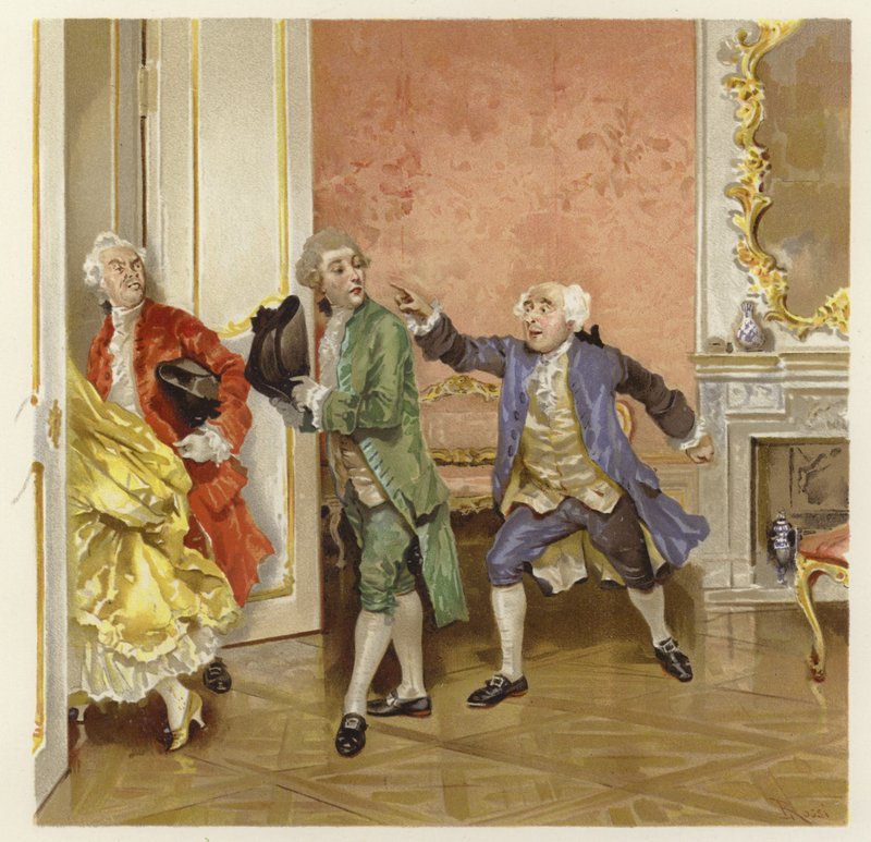 Illustration für Die Schule des Skandals von Lucius Rossi