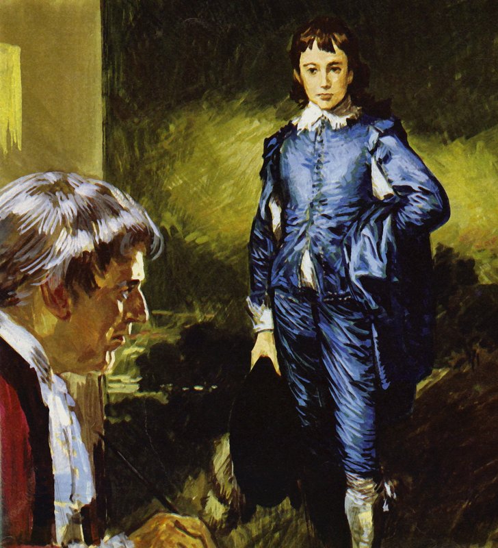 Gainsborough malt sein berühmtes Porträt Blue Boy von Luis Arcas Brauner