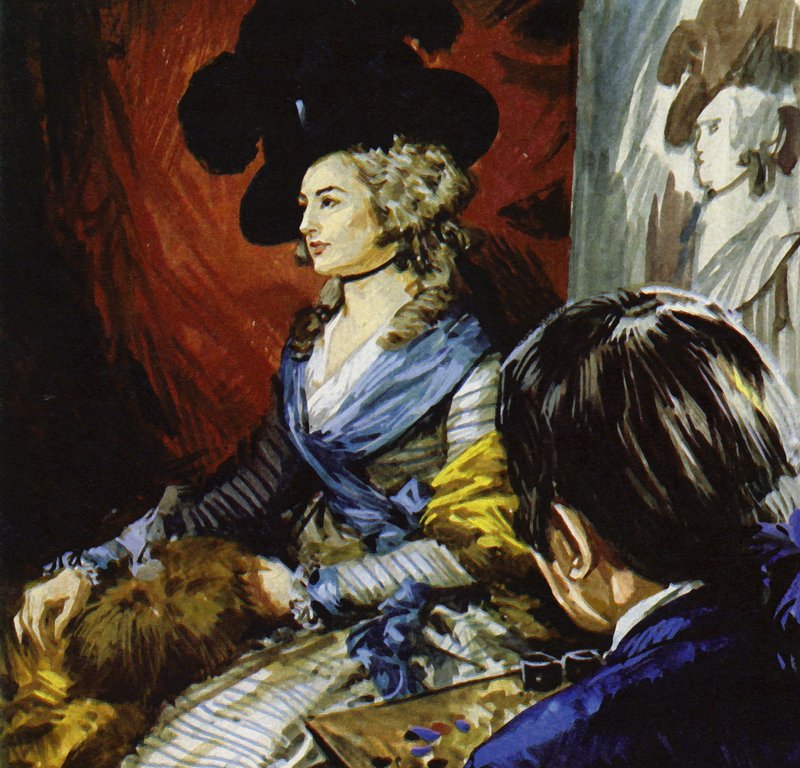 Gainsborough reiste nach London, um die Schauspielerin Mrs. Siddons zu malen von Luis Arcas Brauner