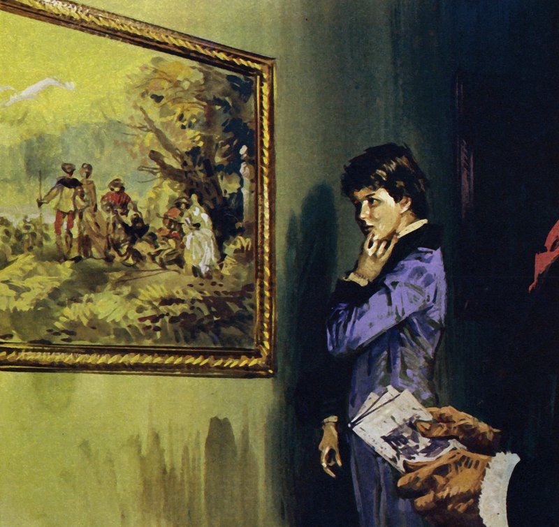 Renoir besuchte den Louvre, um die Werke von Watteau zu bewundern von Luis Arcas Brauner