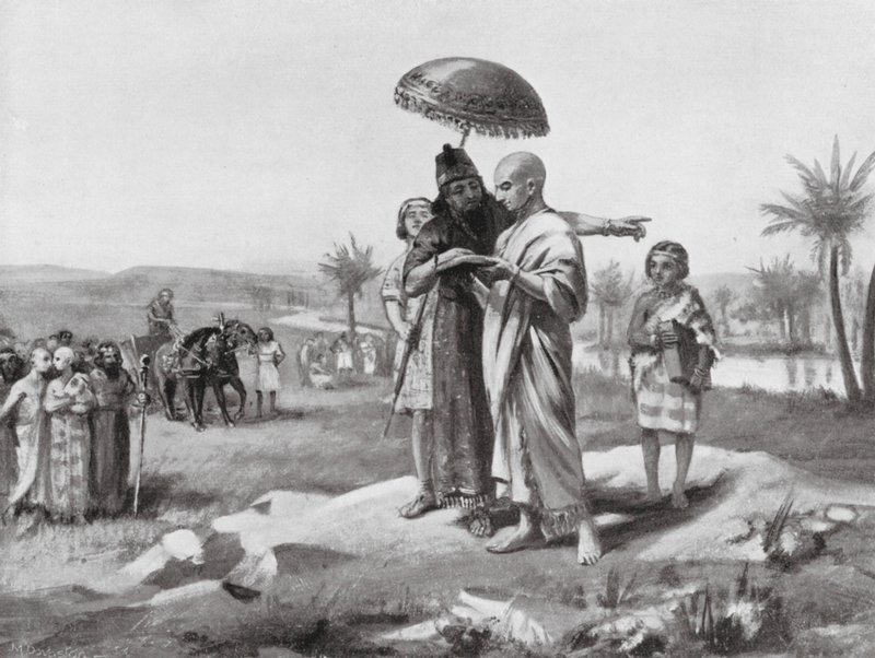 Festlegung der Grenze zwischen Assyrien und Babylon von Margaret (after) Dovaston