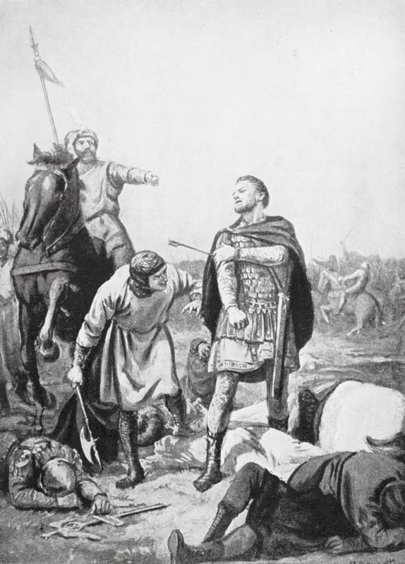 Die Gefangennahme des Kaisers Romanus Diogenes durch Alp Arslani im Jahr 1071 von Margaret (after) Dovaston