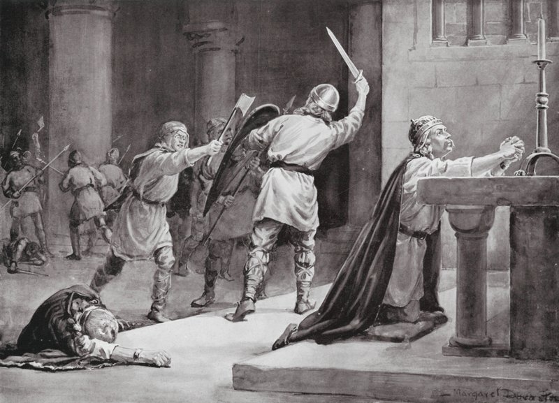 Der Mord an Knud dem Heiligen von Margaret (after) Dovaston