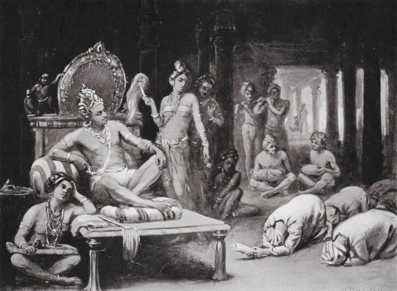 Vikramanka Chalukhya sendet einen freundlichen Brief an Kulottunga Chola von Margaret (after) Dovaston