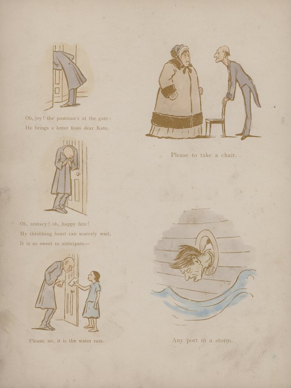 Seite aus den Humours of Cynicus (farbige Gravur) von Martin  Anderson
