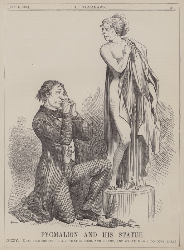 Pygmalion und seine Statue (Farblithografie) von Matthew