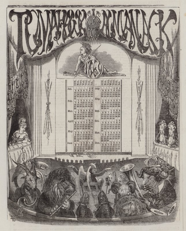 Tomahawk Almanach für 1869 von Matthew