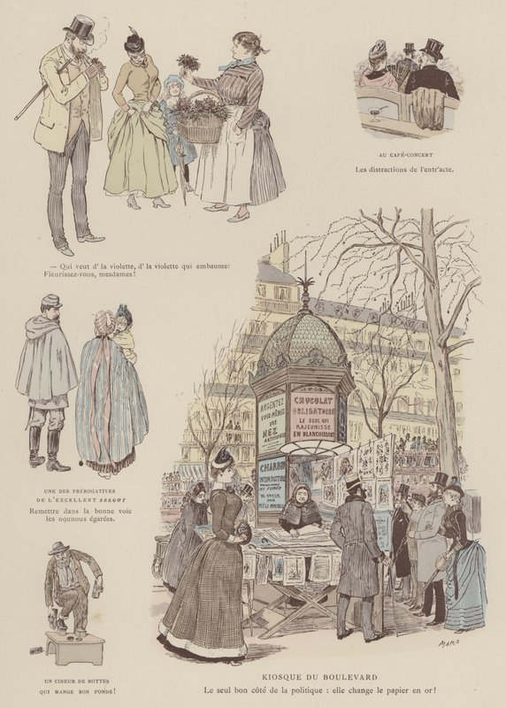 Illustration für Paris Brillant von Maurice Charles Mathieu Bonvoisin