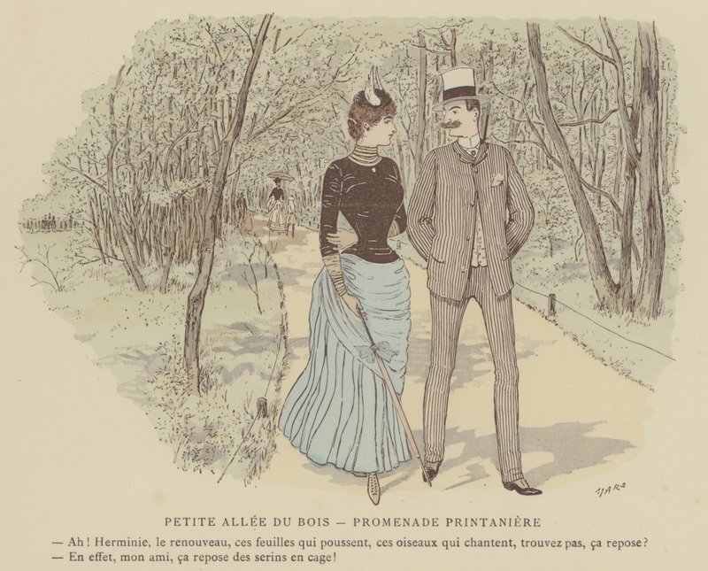 Illustration für Paris Brillant (Farblithografie) von Maurice Charles Mathieu Bonvoisin