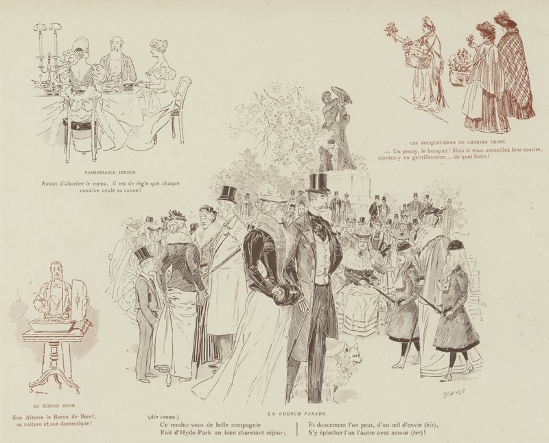 Illustration für La Vie De Londres von Mars von Maurice Charles Mathieu Bonvoisin
