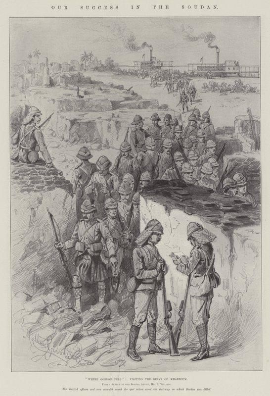 Unser Erfolg im Sudan, wo Gordon fiel, Besuch der Ruinen von Khartum von Melton Prior