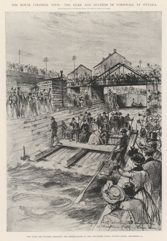 Die königliche Kolonialtour, der Herzog und die Herzogin von Cornwall in Ottawa von Melton Prior